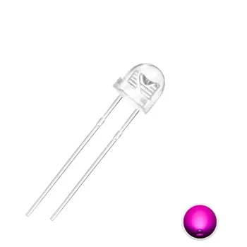 LED 5mm Palarie de Paie Roz LED 5mm Palarie de Paie Roz