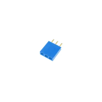 1x3 Pin Header 2.54mm Pitch Blue - Female