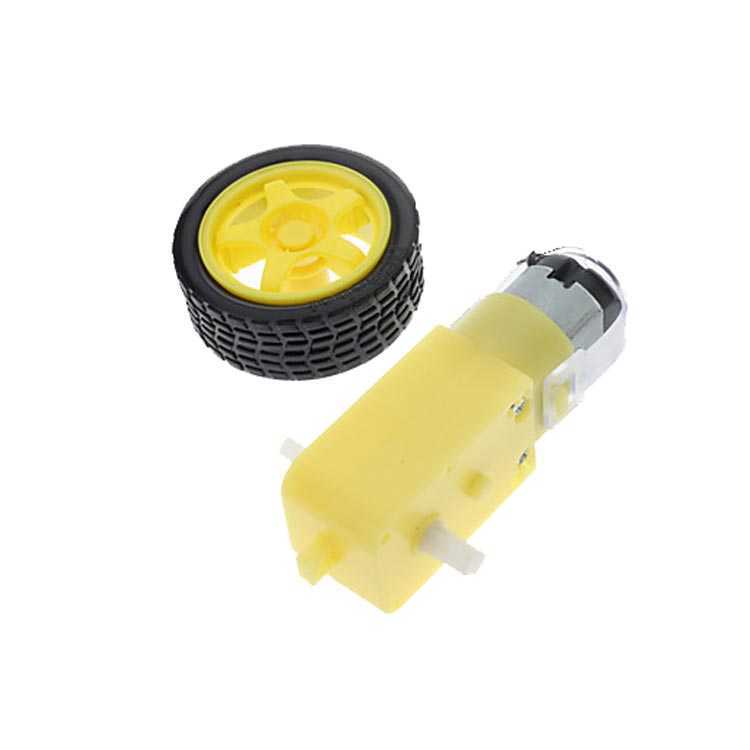 Set Motor și Roată 6V 250 RPM