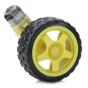 Set Motor și Roată 6V 250 RPM