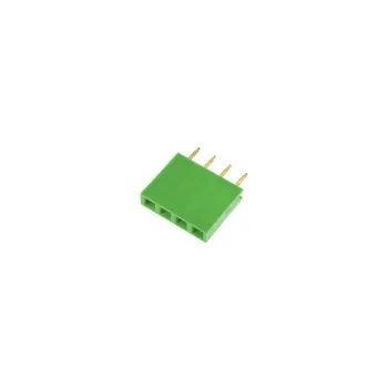 1x4 Pin Header 2.54mm Green - Female