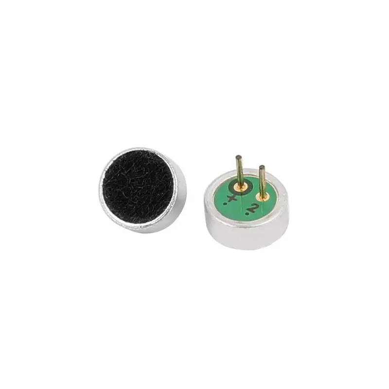 Microfon cu Condensator Mini Electret de Înaltă calitate, Măsurând 4,5 x 2,2 mm.