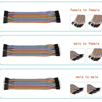 20cm 40 Pin Male-Female Jumper Cables