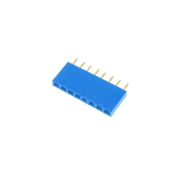 1x8 Pin Header 2.54mm Blue - Female
