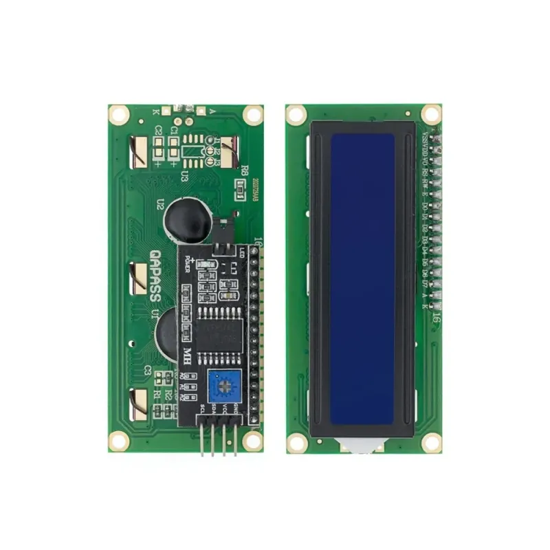 Blue Screen LCD 1602 - 16x2 LCD Display Module with I2C Solder Blue Screen LCD 1602 - 16x2 LCD Display Module with I2C Solder