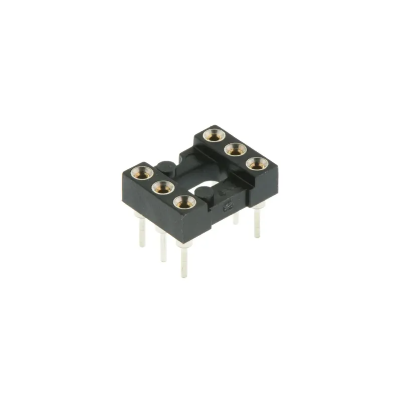 Precision IC Socket, 6 Pins, DIP-16, 2x3 Integrated Circuit