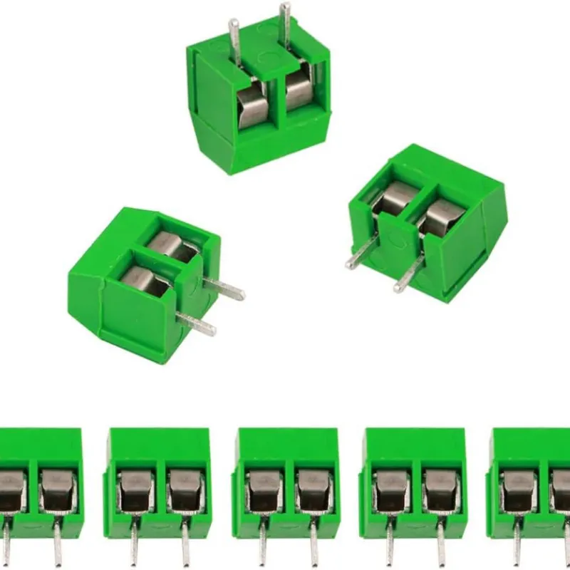5.08 mm 2 Pin PCB Terminal Block (Height 10mm) - Green