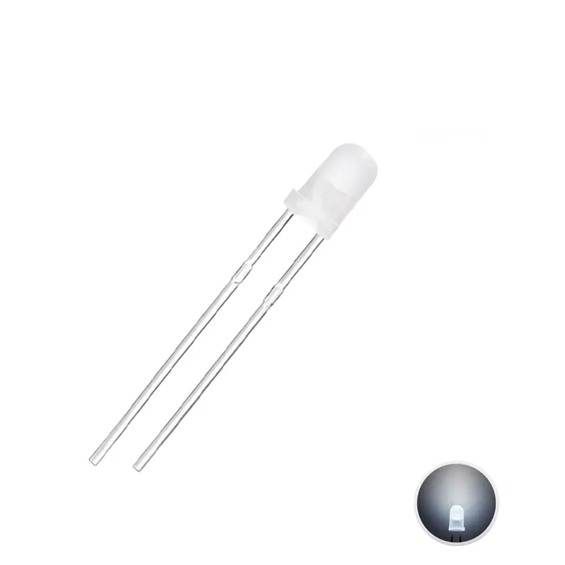 LED 3mm Difuz Alb