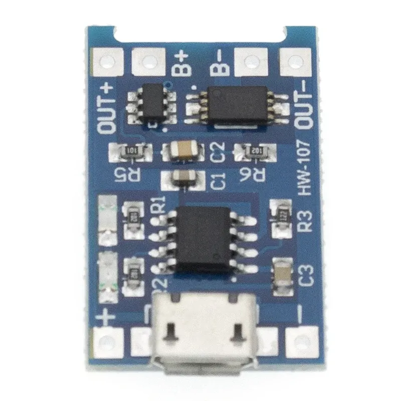 TP4056 Modul de Încărcare a Bateriei cu Polimer de Litiu Micro USB cu Protecție