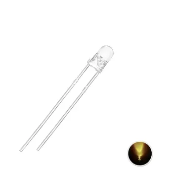 LED 3mm Transparent Galben