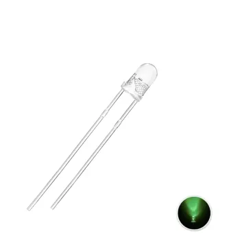 LED 3mm Transparent Verde