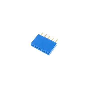 1x5 Pin Header 2.54mm Pitch Blue - Female