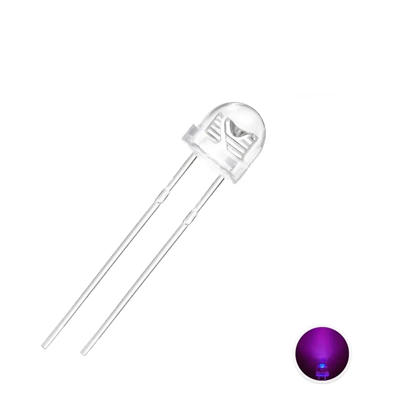 LED 5mm Palarie de Paie violet-UV