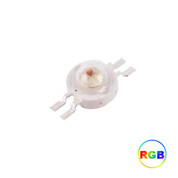 3W RGB LED with 4 Pins and Common Anode
