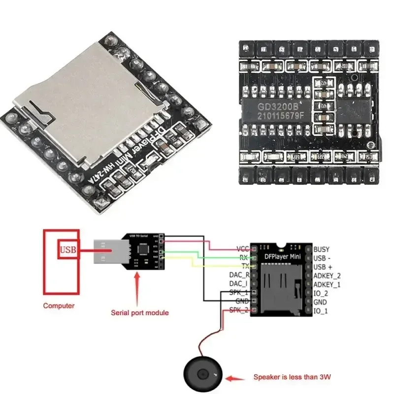 Modulul Dfplayer Mini MP3 Player
