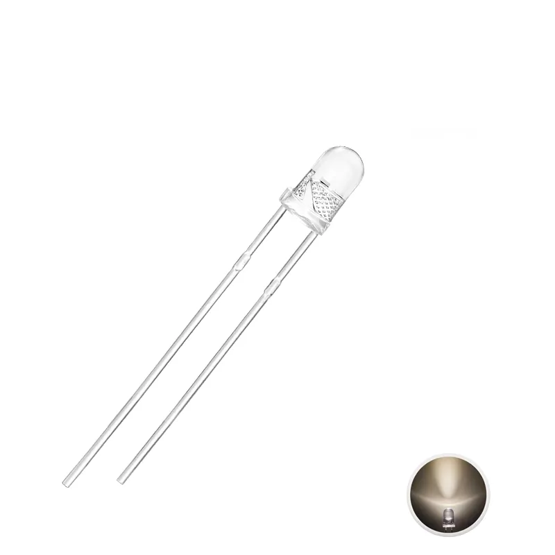 LED 3mm Transparent Day Light