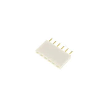 1x6 Pin Header 2.54mm Pitch White - Female
