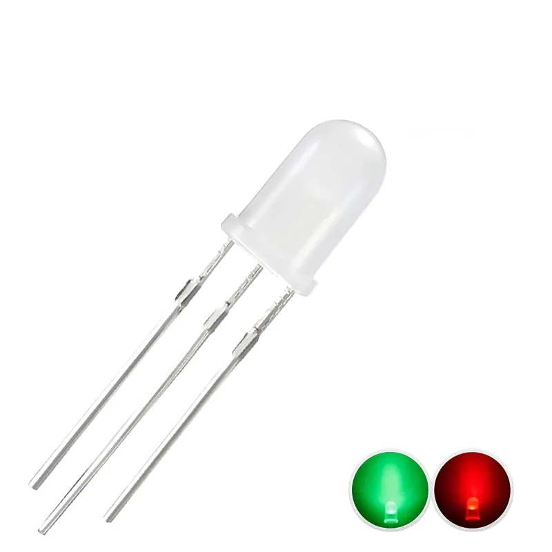 5mm Dual Led Green-Red Common Anode Diffuse