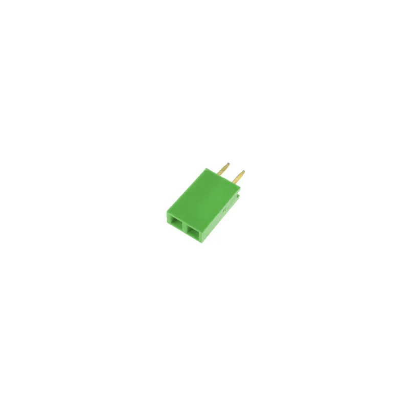 1x2 Pin Header 2.54 mm Green - Female